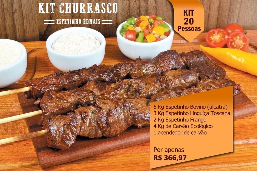 Kit Churrasco 20 Pessoas - EspetinhoEdMais